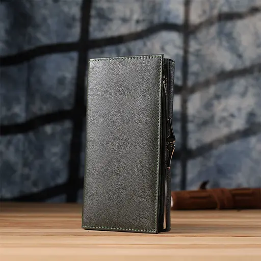 Кошелек женский на магнитах из натуральной кожи ST Leather 19х9.5х3 см acs0029686 - фото 10