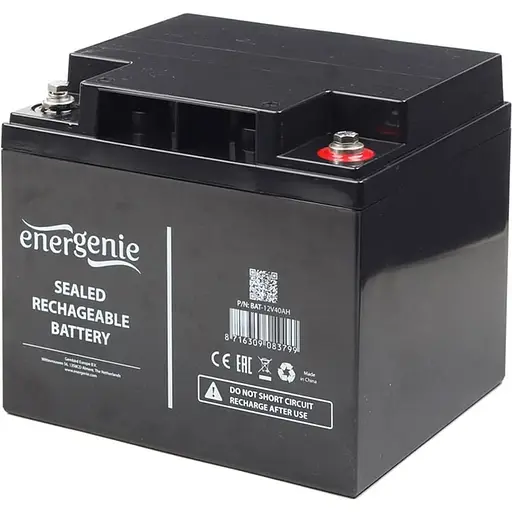 Аккумулятор EnerGenie AGM 12V/40Ah/480Wh (BAT-12V40AH) [125697]