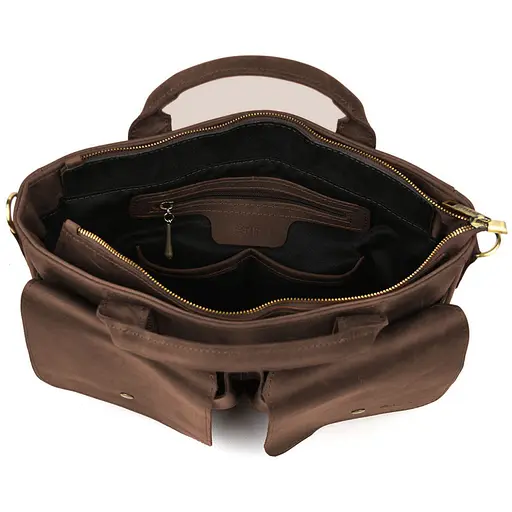 Сумка-портфель мужская на плечо с ручками TARWA 36х27х10 см sum0028424 - фото 7