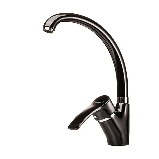 Смеситель для кухни Globus Lux GLQU-0203S-BIG-Onix Черный - фото 1