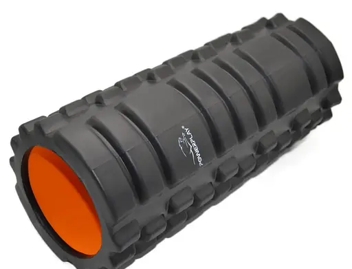 Масажний ролик (роллер) PowerPlay 4025 Massage Roller Чорно-помаранчевий (33x15 см) (PP_4025_Black/Orange) - фото 5