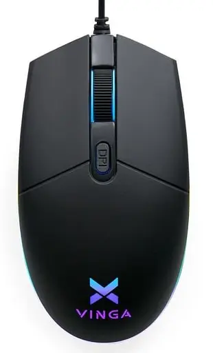 Мышь Vinga MSG-100 USB Black (MSG-100 Black) - фото 1