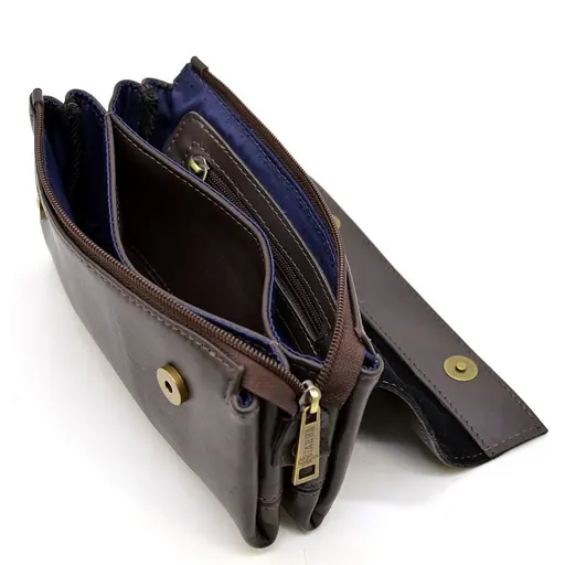 Чоловічий шкіряний клатч TARWA 23.5х14.5х4 см sum0026206 - фото 6