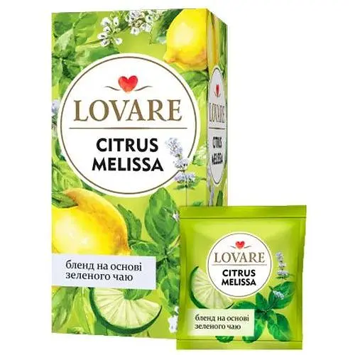 Чай Lovare TRAVEL CITRUS MELISSA 50 шт - фото 1