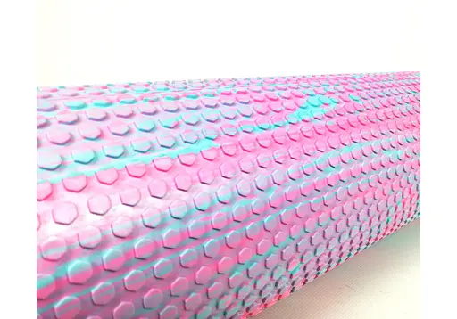 Массажный ролик EasyFit Foam Roller 45 см Розовый-мятный (EF-2031-P) - фото 2