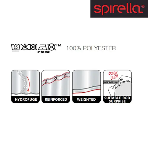 Шторка для ванної PRIMO polyester (10.05953) - фото 2