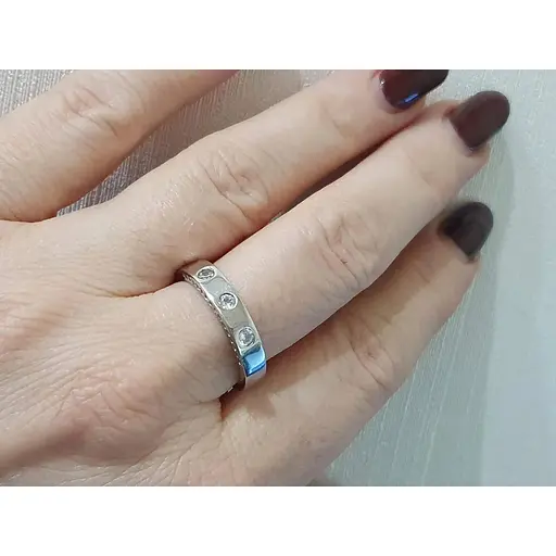 Серебряное кольцо TOP Silver с фианитами.9510160Б 18 - фото 2