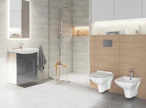 Умивальник меблевий Cersanit Carina 60 см з отвором Білий K31-006 30412 - фото 10