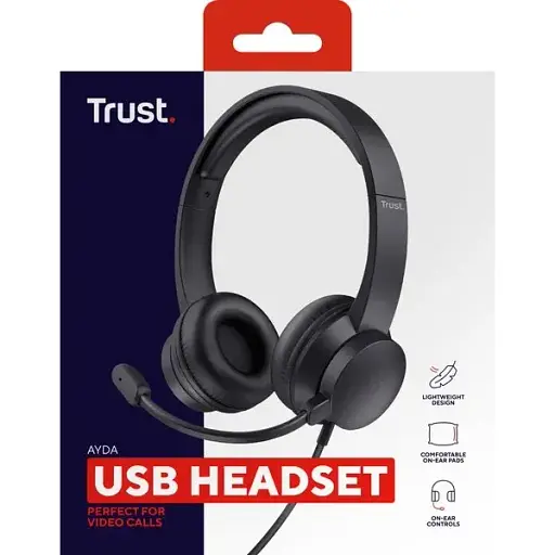 Гарнитура Trust Ayda USB-A черная - фото 9