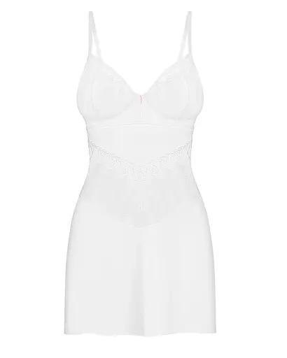 Комплект білизни Obsessive Alissium XL/2XL білий - фото 5