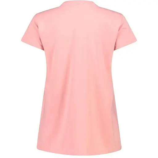 Футболка CMP Women's Stretch Cotton T-Shirt with Logo Peach Pink XS (1097-32D8066P-B504 36) - фото 3