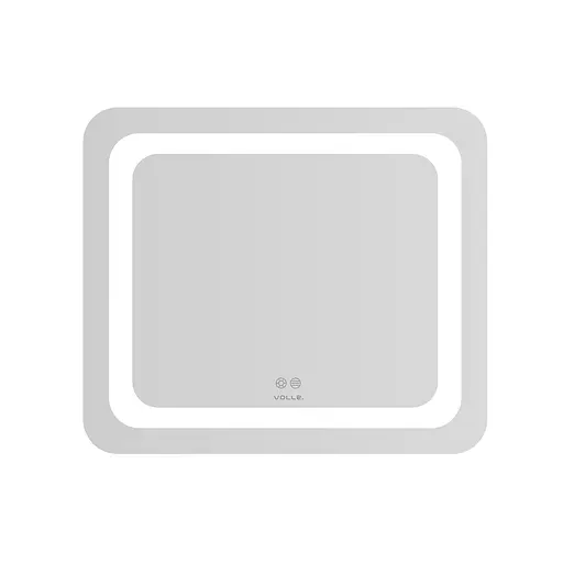 Дзеркало Volle Luna Tanga прямокутне 60x70 см, з підсвічуванням по контуру, з підігрівом, сенсорним вимикачем хром 1648.52146700, Хром - фото 1