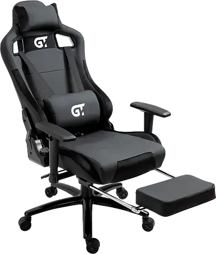 Геймерское кресло GT Racer черное (X-5108 Black) - фото 8