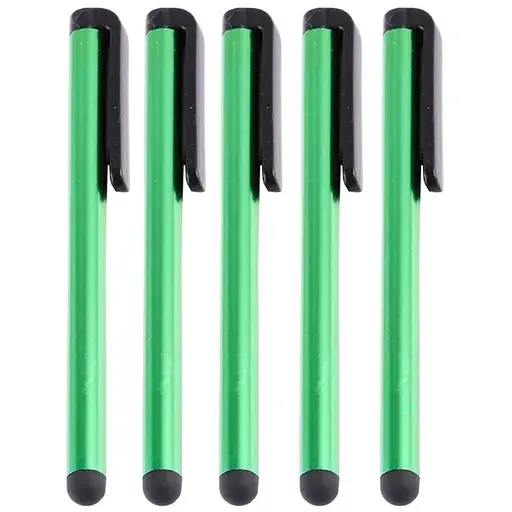 Стилус для ємнісних екранів, зелений (комплект 5 шт.)
