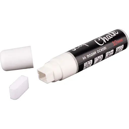 Меловой маркер Santi 10 мм 1 шт. белый (391122)