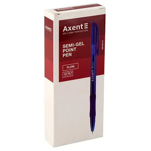 Набір масляних ручок Axent Flow 12 шт. чорні (AB1054-01-A) - фото 2