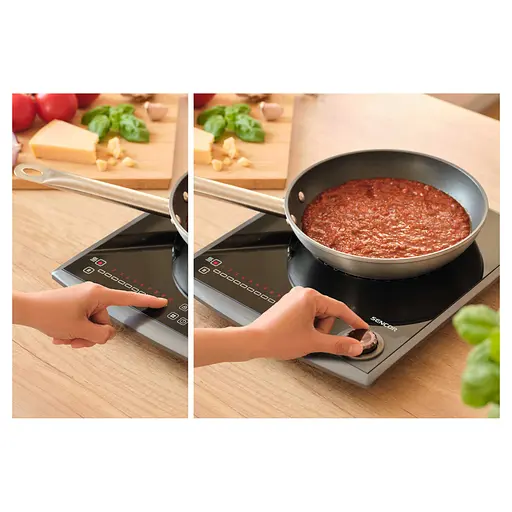 Плитка настільна Sencor індукційна, комф. - 1, 2кВт, кер - сенсорно-мех., чорний - фото 9