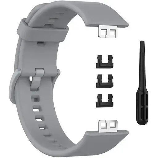Ремешок DK для Huawei Watch Fit / Fit SE Silicone Sport Full Light Classic (grey) - фото 2