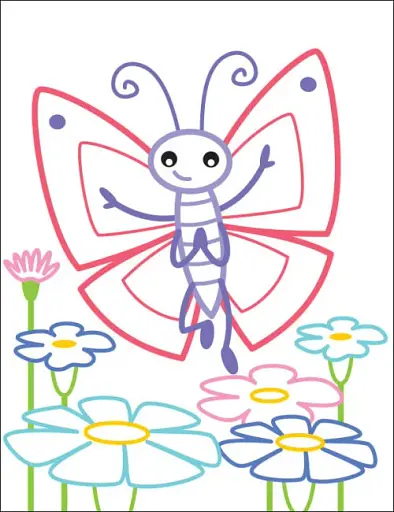 Кольорові зафарбовки: Метелик - фото 4