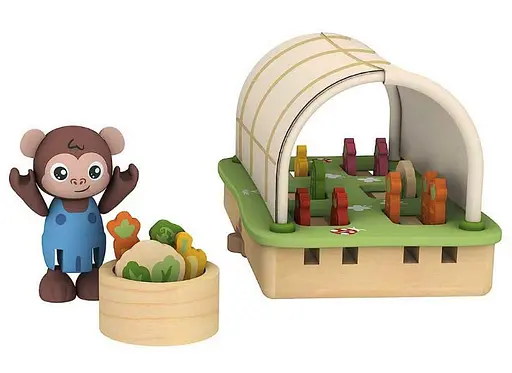 Деревянный развивающий набор Hape Органическая теплица E3416 для юных садоводов - фото 3