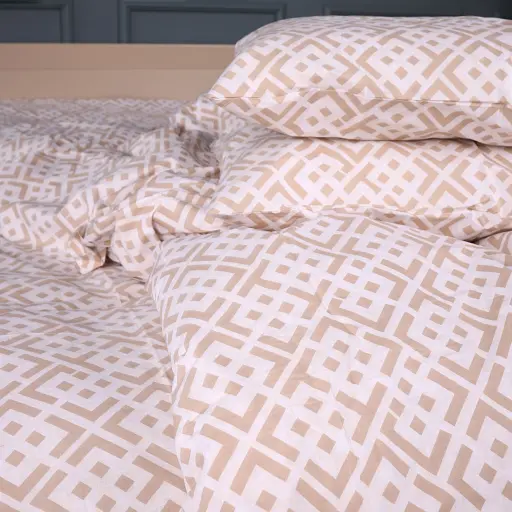 Наволочка Mirson бязь Abstract Beige 60х60 см (2200013164579) - фото 5