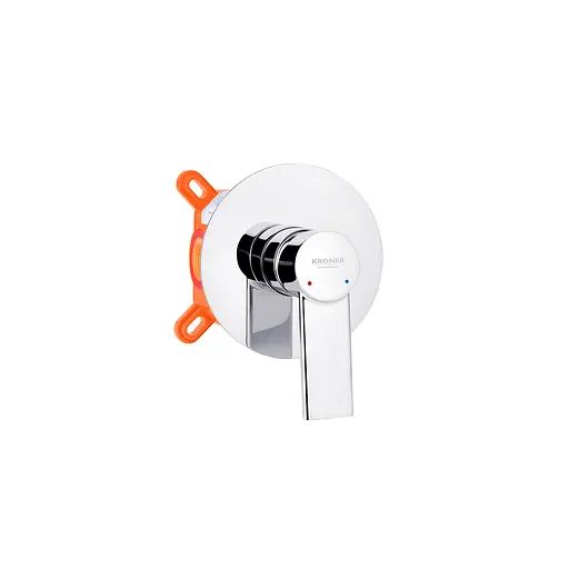 Набір гігієнічного душу прихованого монтажу Kroner KRP Basis - C080SB CV024298, Хром - фото 6