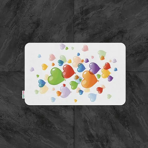 Килимок для ванної кімнати Tabe Hearts baloon 60 x 100