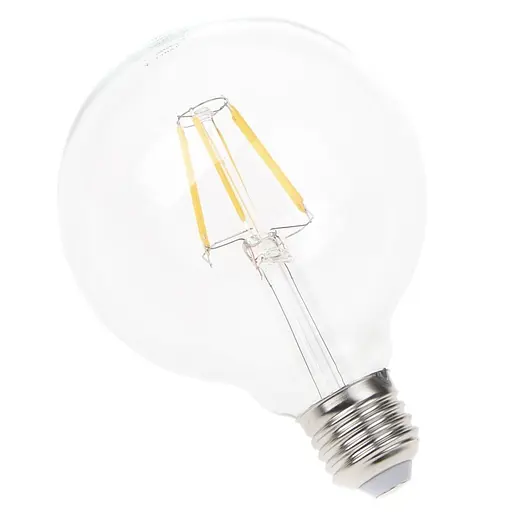 Лампа Brille світлодіодна LED 6W E27 COG WW G95, 220 В - фото 4