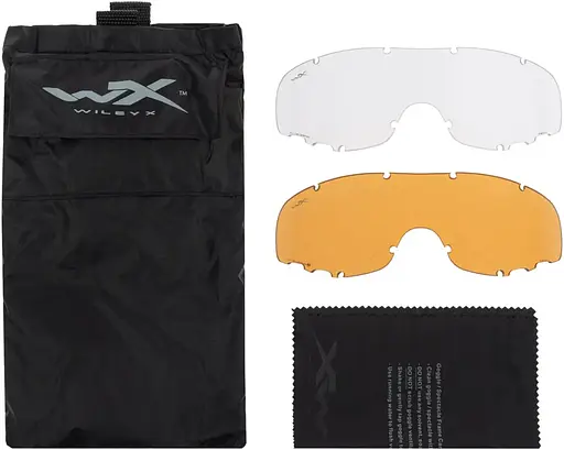 Маска-окуляри балістична Wiley X Spear. 3 лінзи (Grey/Clear/Light Rust) Black - фото 5