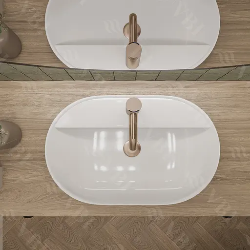 Умивальник VBI Terni white накладний VBI-011800, Білий - фото 5