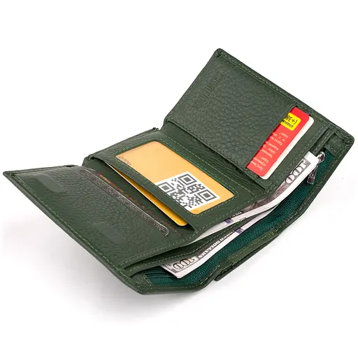 Горизонтальное портмоне из кожи унисекс на магните ST Leather 12х7.5х2.5 см acs0029678 - фото 3