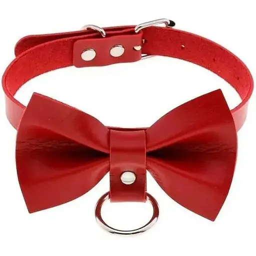 Чокер з грайливим бантом Червоний K0593-2