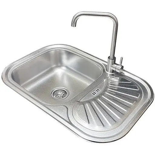 Комплект мийка + змішувач Romzha Stela Satin (B) - фото 1