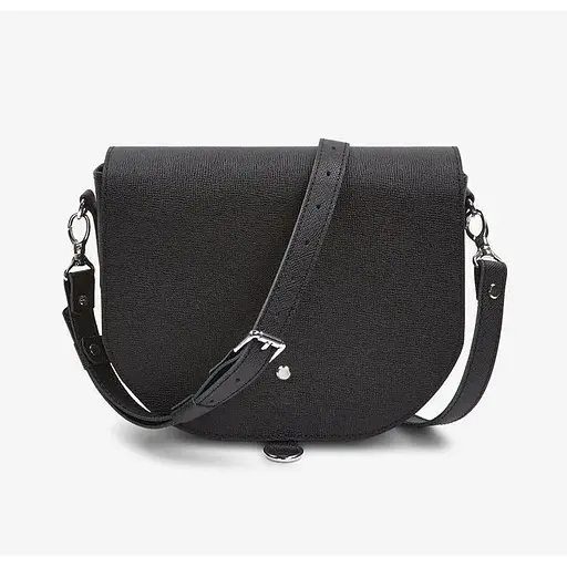 Жіноча шкіряна сумка Ruby L чорна Saffiano - фото 1