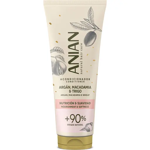 Кондиціонер для пошкодженого волосся Anian Argan, Macadamia & Wheat 250 мл  - фото 1