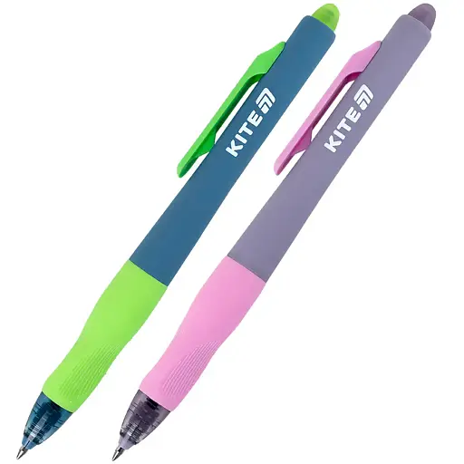 Ручка гелева Kite автоматична пиши-стирай синя (K25-100)