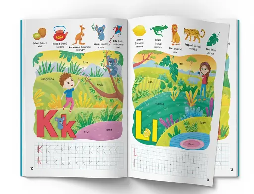 Школа сучасного чомусика. English ABC. 128 розвивальних наліпок - фото 4