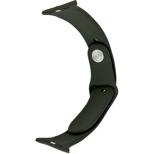 Ремешок Apple Watch Silicone 42/44/45/46/49 мм Dark Olive S (35) (34) - фото 1