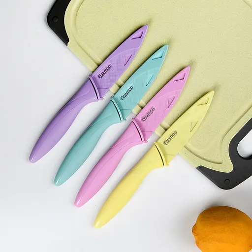 Кухонний ніж Fissman Caramella у чохлі 10 см в асортименті (2550) - фото 6