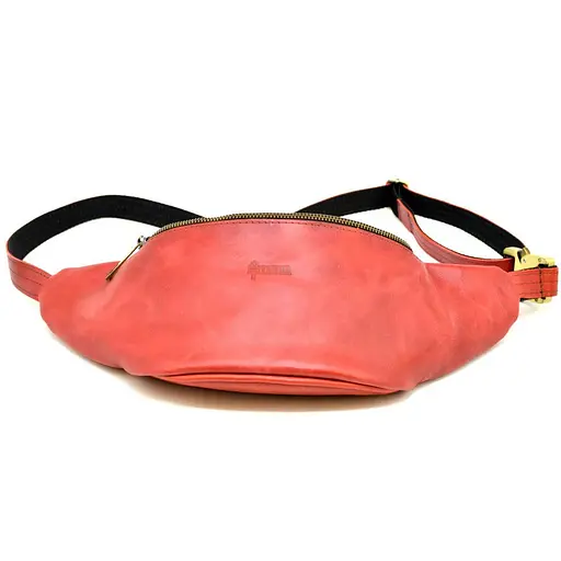 Кожаная мужская сумка на пояс TARWA 14х36х8 см sum0026005 - фото 11