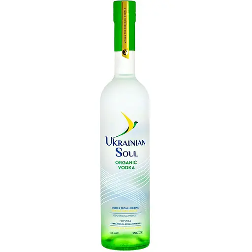 Водка Ukrainian Soul Organic Украинская душа Органик 40% 0.5 л