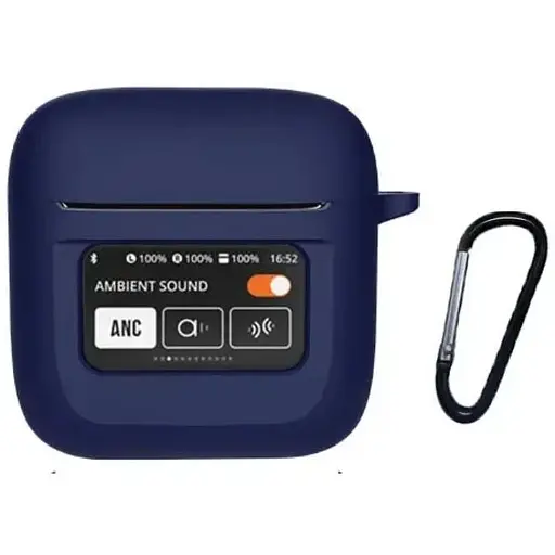 Чохол-накладка DK JBL Tour Pro 3 | Silicone Candy Friendly з карабіном (dark blue)