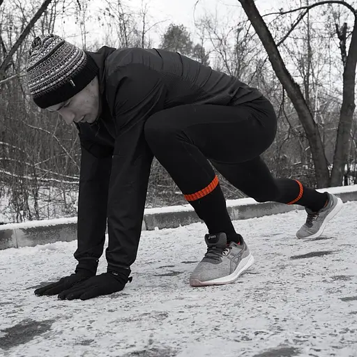 Водонепроницаемые носки DexShell Hytherm Pro DS634 (Черные с оранжевым) размер S (36-38) - фото 4