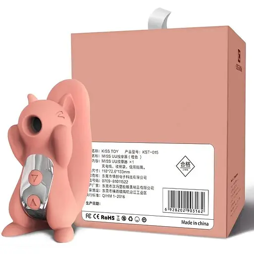 Вакуумный стимулятор с вибрацией KisToy Miss Orange - фото 6