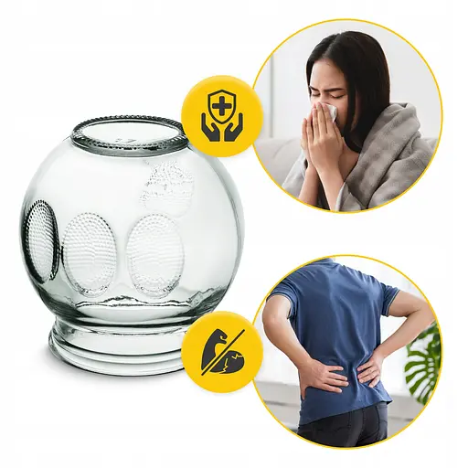 Вакуумні масажні банки 4FIZJO для тіла (китайські/атницелюлітні банки) 12 шт скляні (P-5905973402231) - фото 6