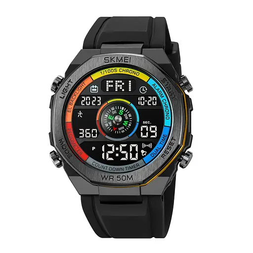 Наручний годинник чоловічий 2209CLGD Colorful-Gold STOPPED Skmei acs0030146 - фото 1