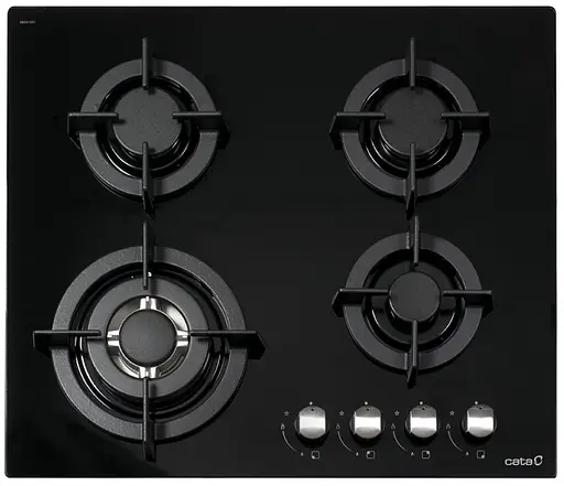 Варильна поверхня газова на склі Cata 60 см чавун CCI 6031 BK чорний - фото 2