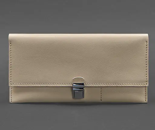 Шкіряний жіночий тревел-кейс Journey 2.0 Світло-бежевий - фото 1