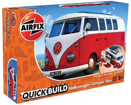 Конструктор Airfix мікроавтобус VW Camper Bully Volkswagen Quickbuild Red J6017