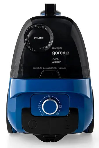 Пылесос контейнерный Gorenje 850 Вт HEPA телескоп. трубка синий - фото 6